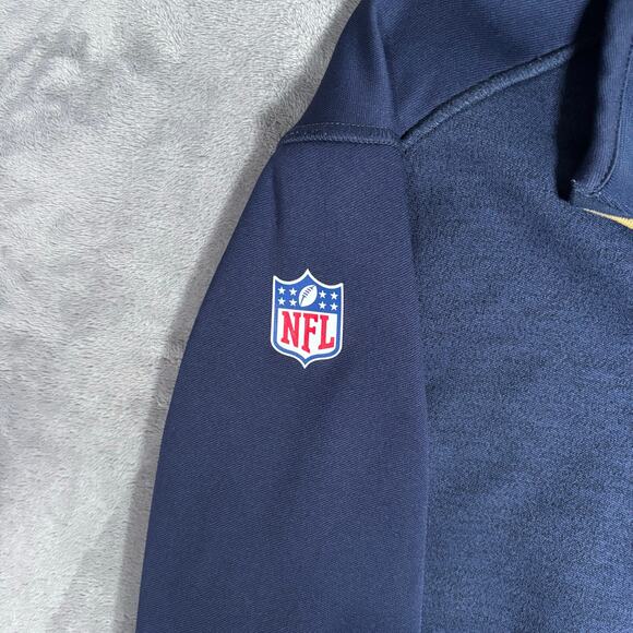 Nike Los Angeles Rams On Field Dri-Fit 1/4 Zip Pullover Men’s L - Picture 5 of 9